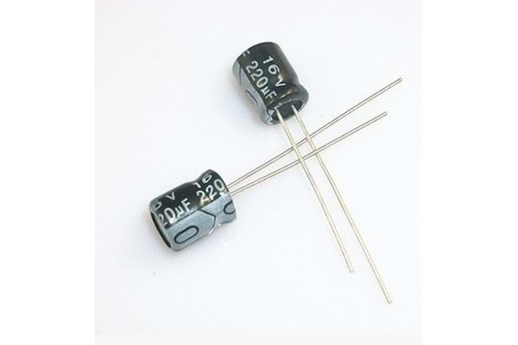 CAP EL 220uF 16V %20 6.30x12.20 3mm THT