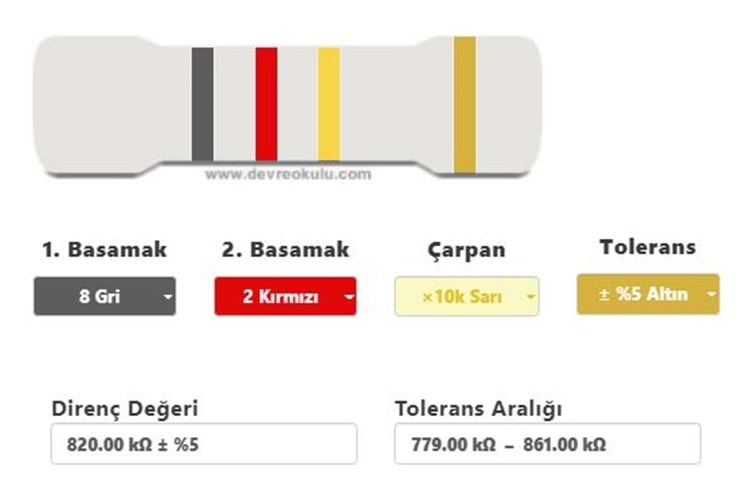 RES 820K 1/4W CARBONFILM THT