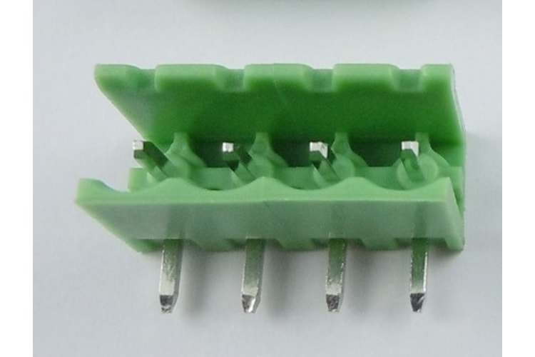 TERM 4P 90* 5.08mm GREEN OPEN MALE THT