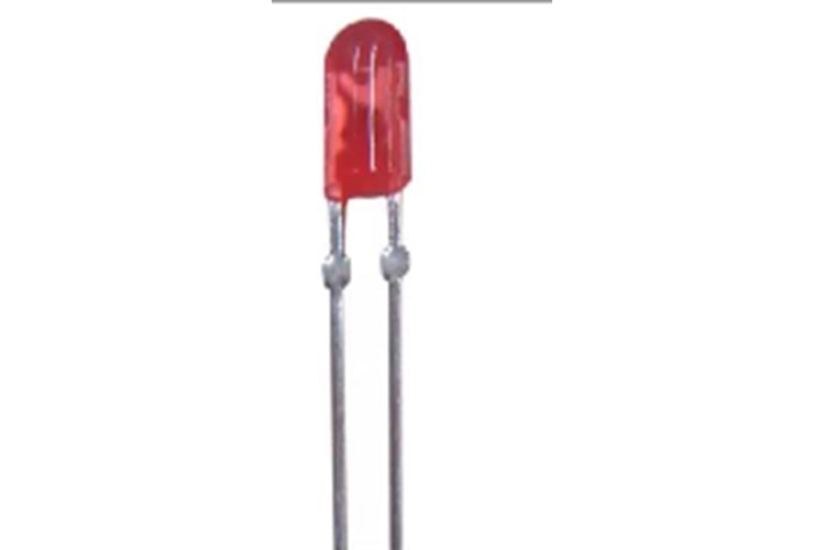 LED RED 5mm THT ( Bacakları kesik olarak var )
