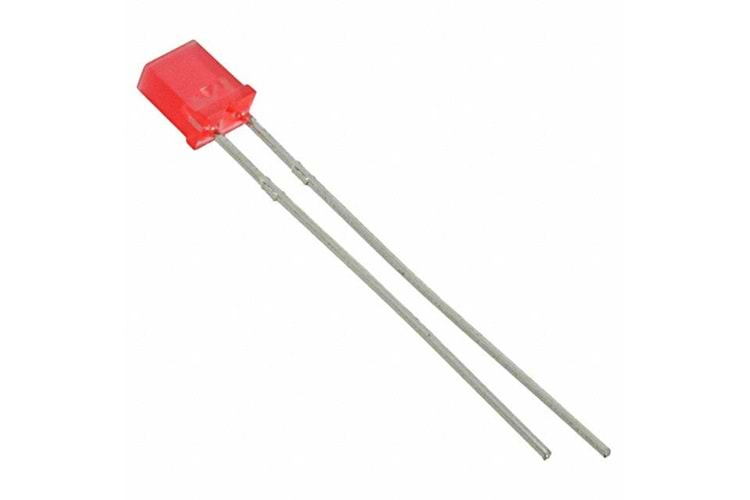 LED RED 2X4mm THT