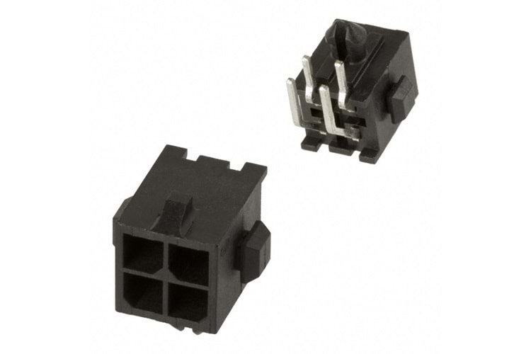 CONN 4P 3.00mm DUAL THT