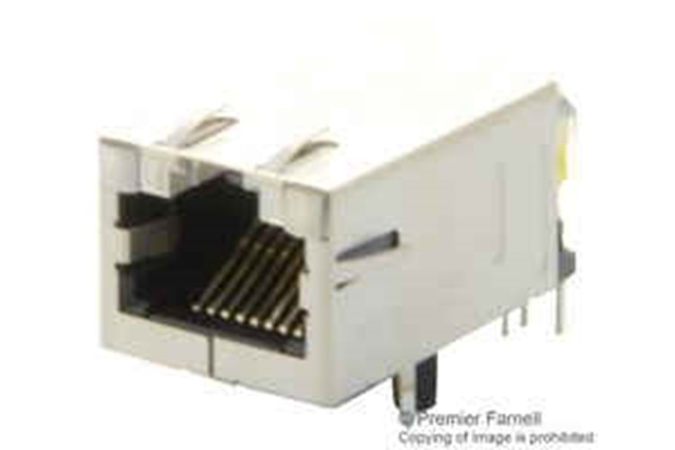CONN MAGJACK 1PORT 90° THT