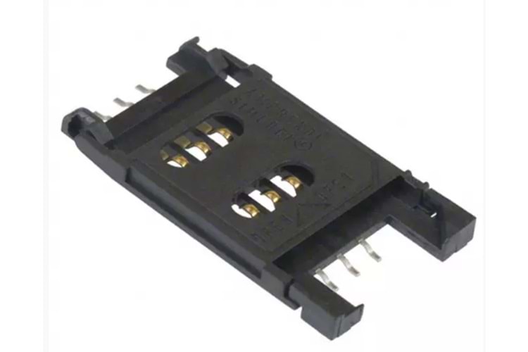 SOCKET SIM/SAM CARD HOLDER HINGED TYPE SMD