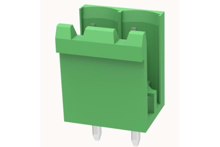 TERM 2P 5.08MM 180* GREEN OPEN MALE THT