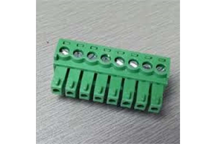 TERM 8P 3.81MM GREEN FEMALE THT