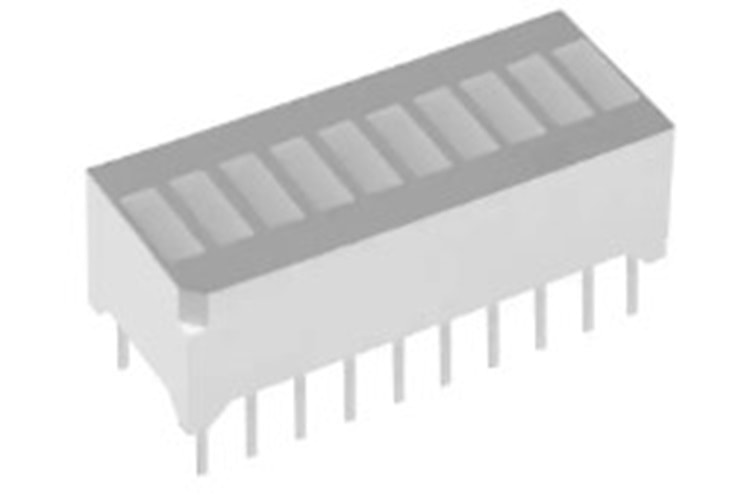LED DSP GREEN 2V1 25mA 10 SEGMENT THT