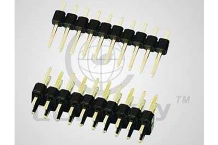 HEADER 1x40 2.54MM 11.60mm 180* MALE THT