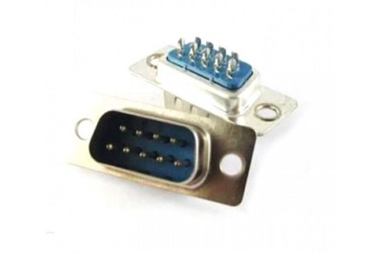 CONN 9PIN 90° MALE DSUB THT
