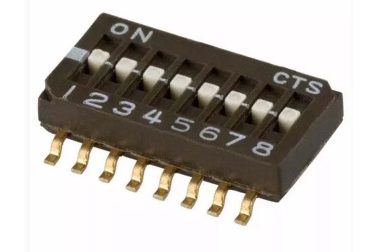SWITCH 8POS SPST 25MA 24V SLIDE SMD