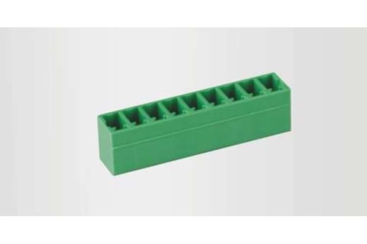 TERM 5P 3.50MM 180* GREEN CLOSED MALE THT