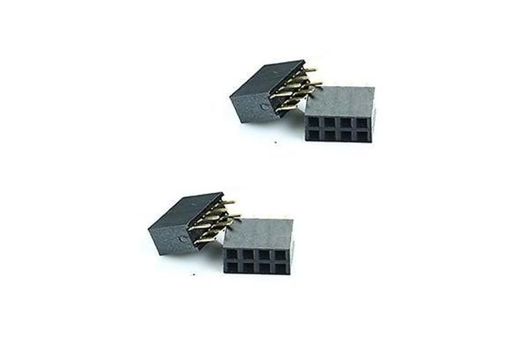 CONN HEADER 8P 2X4 2.54MM FEMALE THT