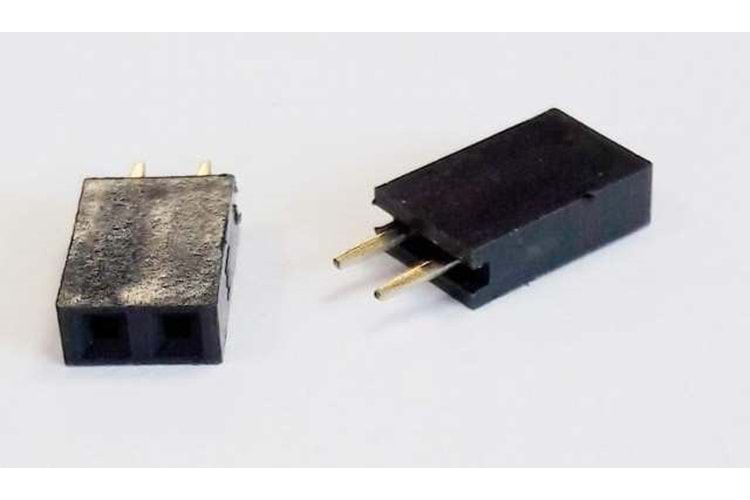 HEADER 2P 1x2 2.54MM FEMALE THT