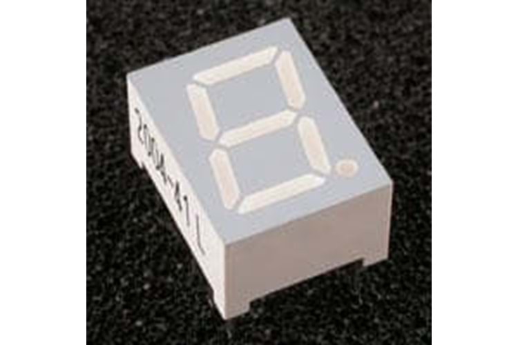 DSP 7 SEGMENT 1 DIGIT ANODE ULTRA RED 10.00x13.00x7.00 THT