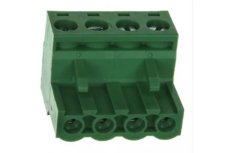 KLM 4 PIN TERM BLOCK PLUG 4POS STR 5.08mm FEMALE THT