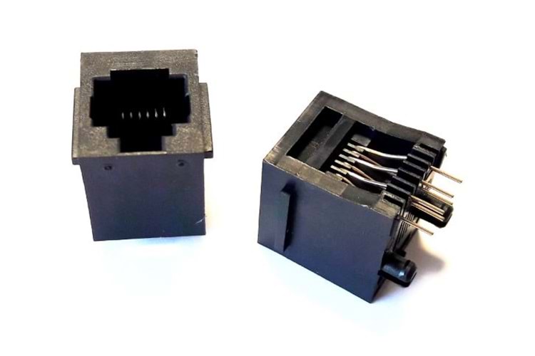 CONN MODULAR JACK V/T 6P6C (R11,RJ12,RJ14,RJ25) BLACK THT