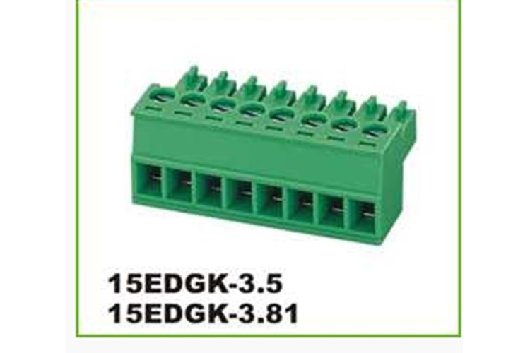 TERM 5P 3.81MM GREEN FEMALE THT