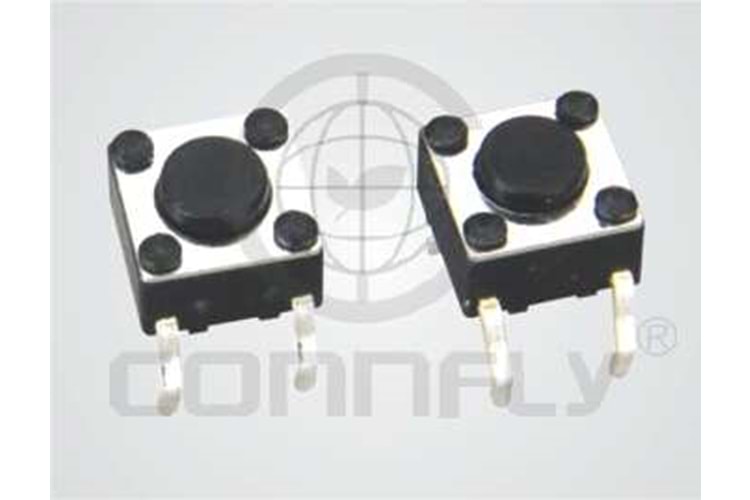 SWITCH TACT 6x6mm- 8mm 160gf THT