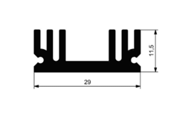 HEATSINK (L=30 mm) ALÜMİNYUM SOĞUTUCU THT