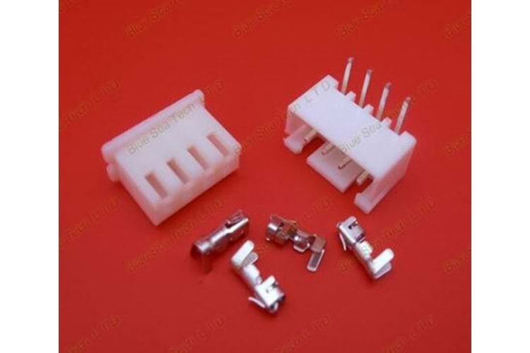 KLM CLOSED 4PIN 2.54MM 90° MALE ORANGE THT