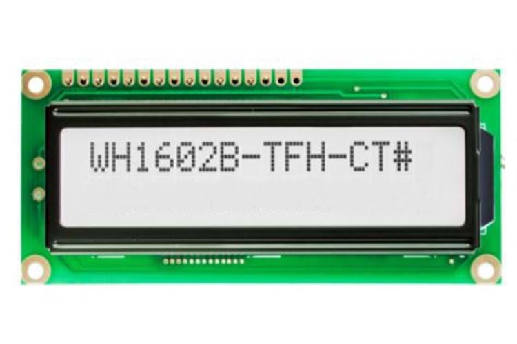 LCD MOD 16X2 80X36X13,5MM LEDB LIGHT WHITE THT