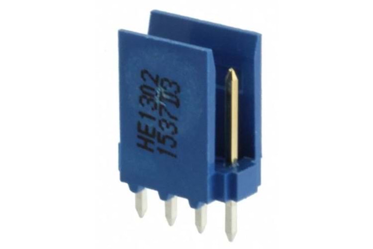 CONN 4PIN 2.50mm 180°MALE BLUE THT