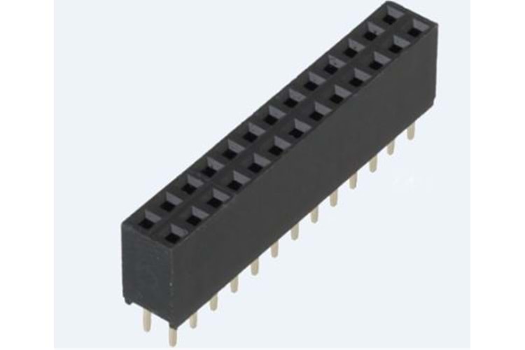 PIN HEADER 20P 2x20 2.54 180° FEMALE
