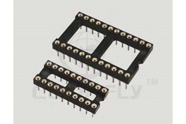IC-SOCKET 18PIN PRECISION 0.3(7.62MM) CONNFLY THT