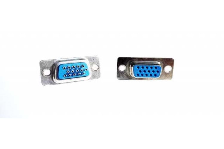 CONN HDSUB 15PIN SOLDER THT V/T FEMALE BLUE DS1035-15FUNSISS THT