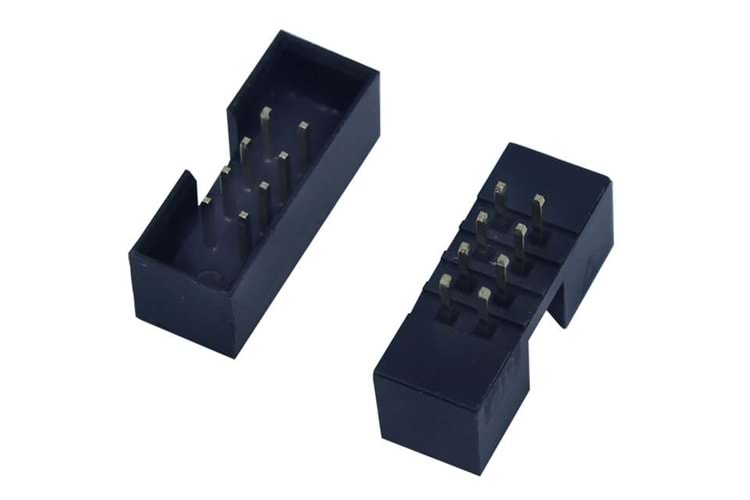 BOX HEADER 8PIN(2x4) 2.00mm THT V/T MALE BLACK L-KLS1-202B-08-S-B THT