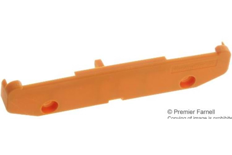 BOX END PLATE, ORANGE, PA 66, TERMINAL BLOCK THT