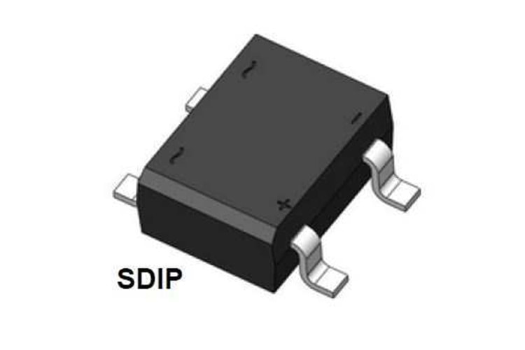 DIODE BRIDGE 1A 1000V 8.13x6.20mm SMD