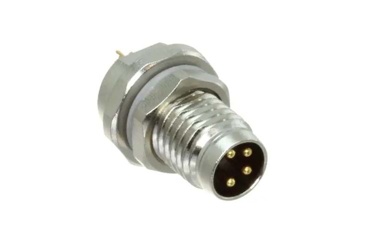 CONN PLUG MALE 4POS GOLD SOLDER