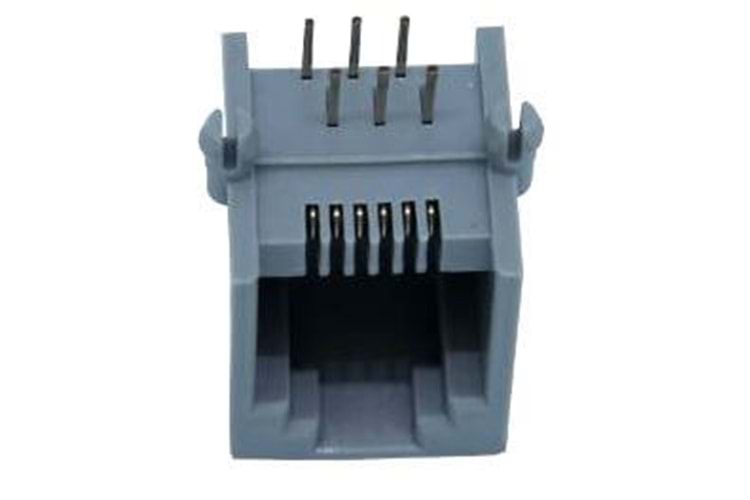 JACK 6P6C THT 90* MODULAR GRAY THT