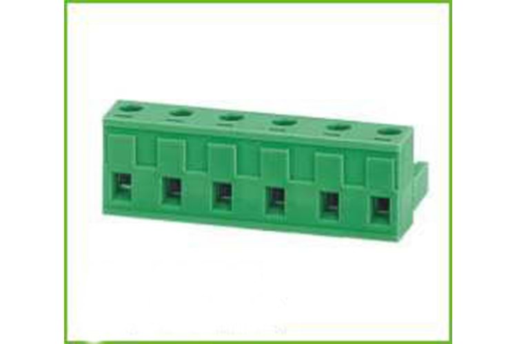 TERM 2P 7.62MM GREEN FEMALE THT