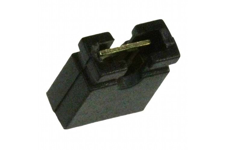 SOCKET SHUNT JUMPER BLACK OPEN 1X2 2.54mm FEMALE THT