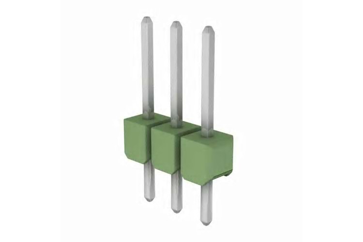PIN HEADER VERT MALE 3POS 2.54MM THT