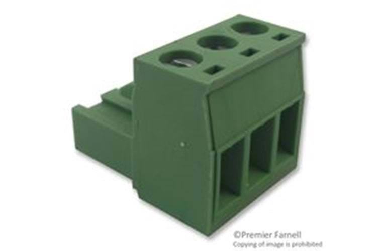 TERM BLOCK PLUG 3POS STR 5.08MM THT