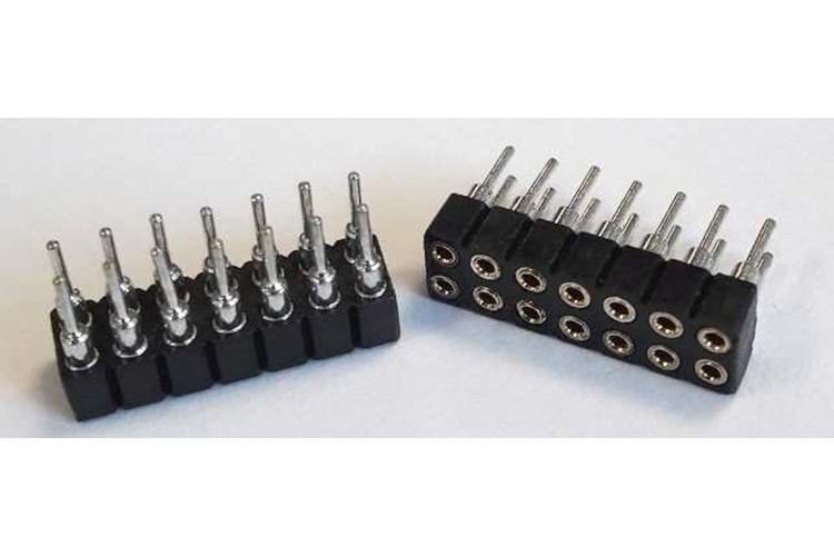 PIN HEADER 14P (2x7) 2.00mm FEMALE THT V/T