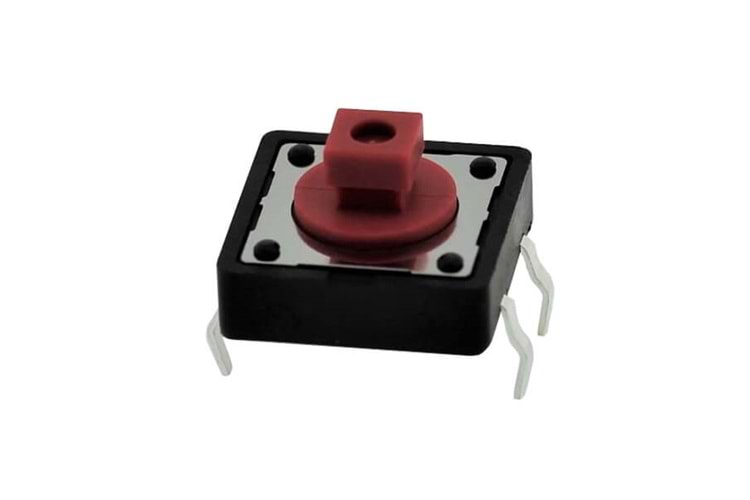 SWITCH TACT 12.00x12.00 7.30mm (SİYAH) THT V/T