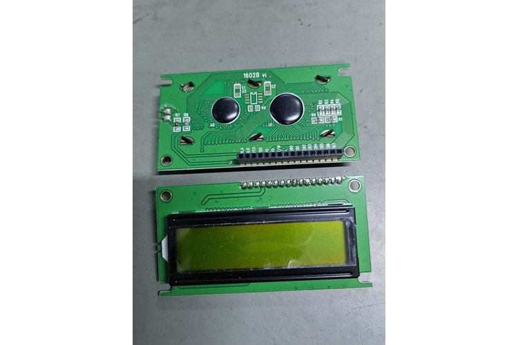 LCD DISPLAY 16*2 84x44x10mm GREEN THT