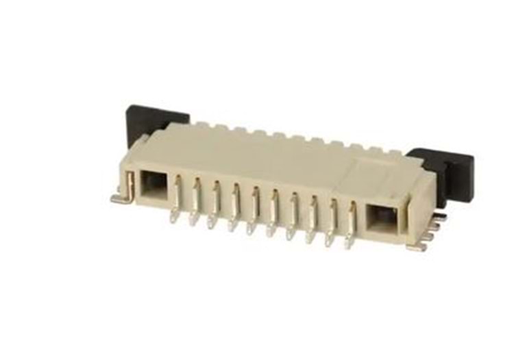 CONN FPC TOP 10P 1.00MM R/A THT