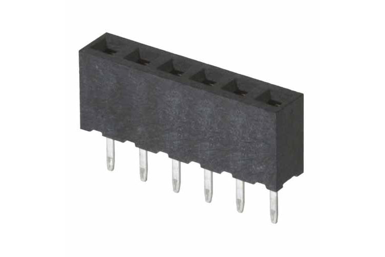 PIN HEADER 1x6 2.00mm 180° FEMALE