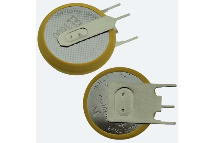 BATTERY 3V LITHIUM 3PIN DIKEY THT