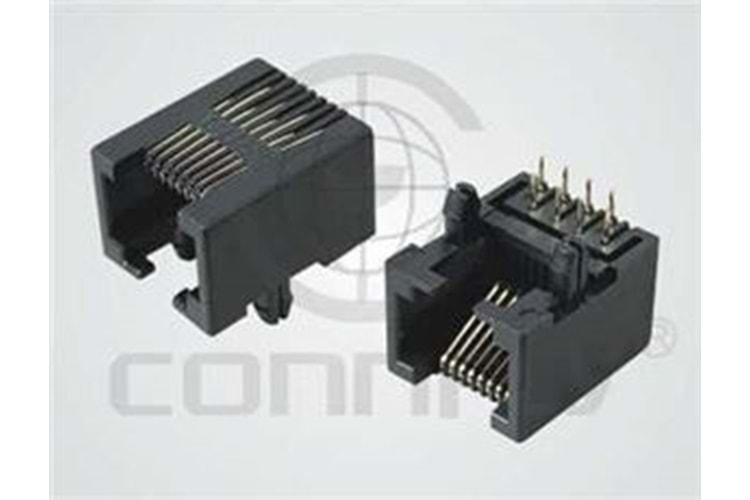 CONN RJ45 8P8C 90* BLACK THT