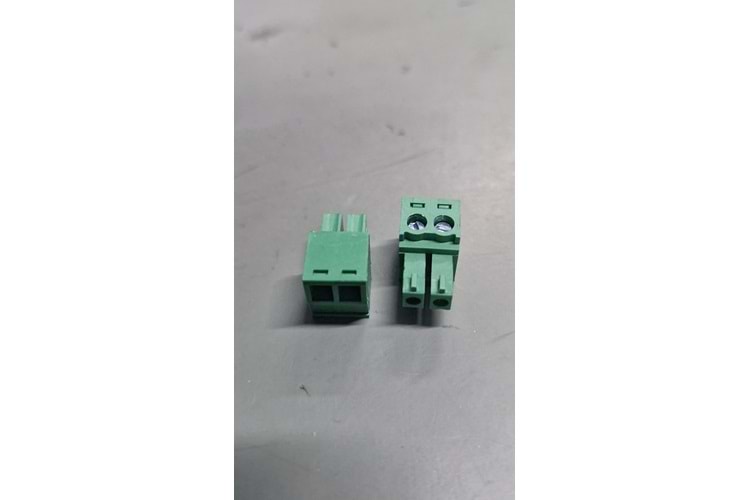 TERM 2P 3.81MM GREEN FEMALE THT
