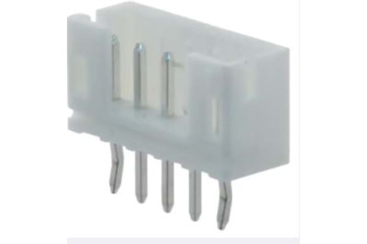 CONN HEADER 5P 2MM 180* WHITE THT