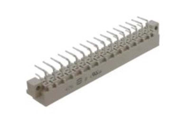 CONN DIN HDR 32P PCB RA GOLD THT