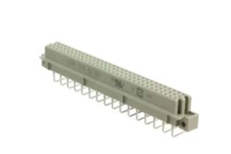 CONN DIN RCPT 96P PCB RA GOLD THT