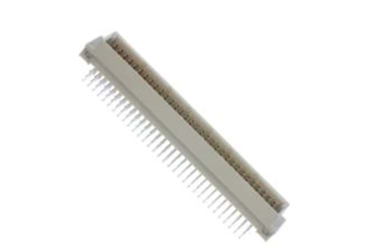 CONN DIN PLUG 96P PCB RA GOLD THT